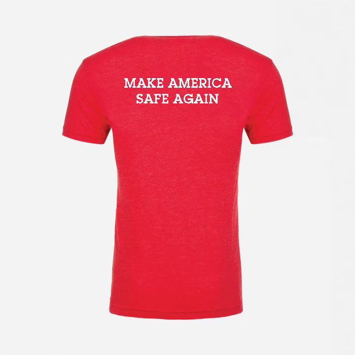 JJ Safety LLC Red "Make America Safe Again" T-Shirt