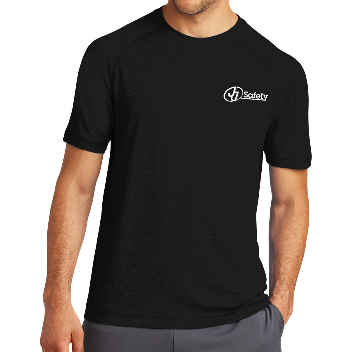 Men's Black Athletic Short Sleeve