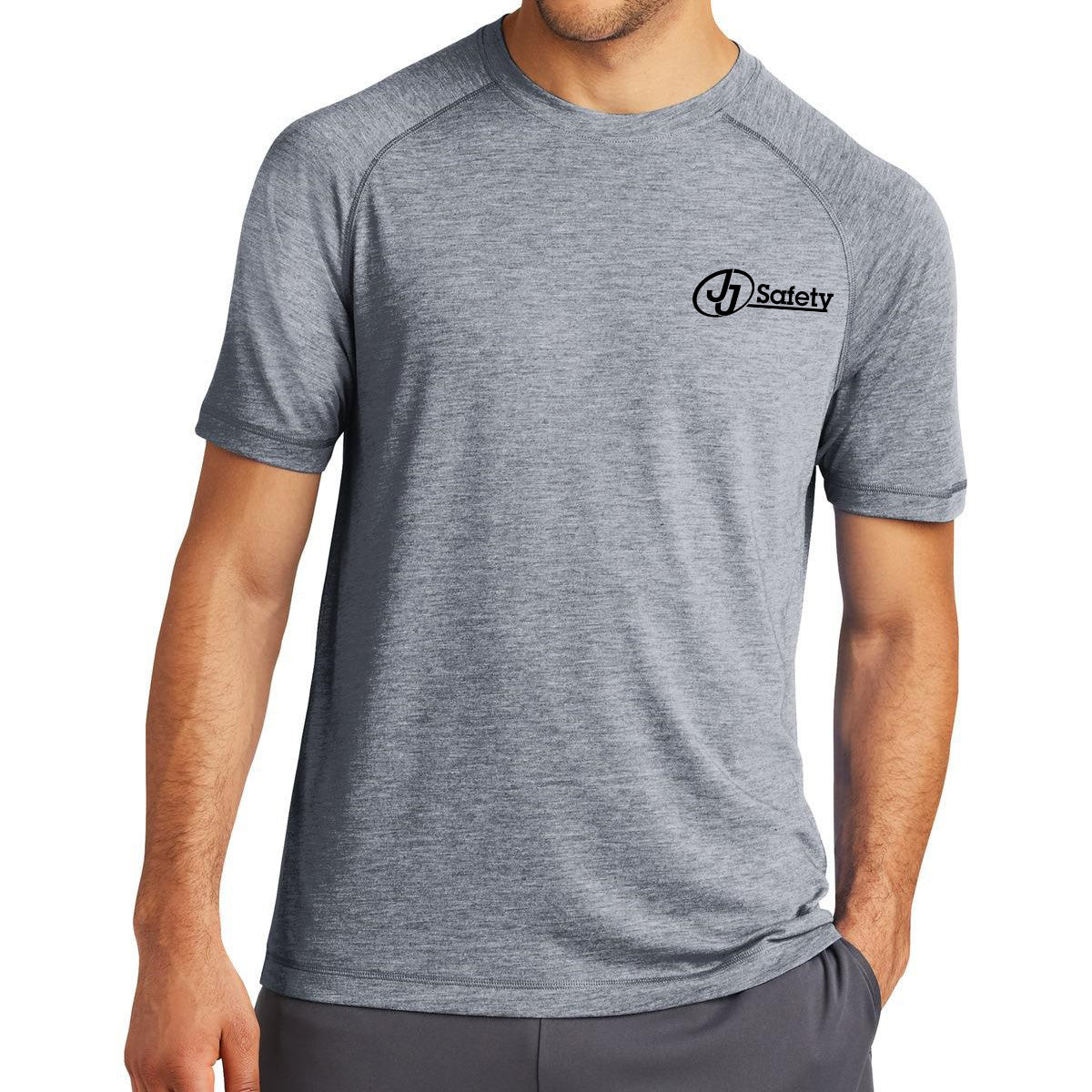 Men's Navy Heather Athletic Short Sleeve