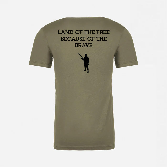 JJ Safety LLC Military Green Veteran's T-Shirt