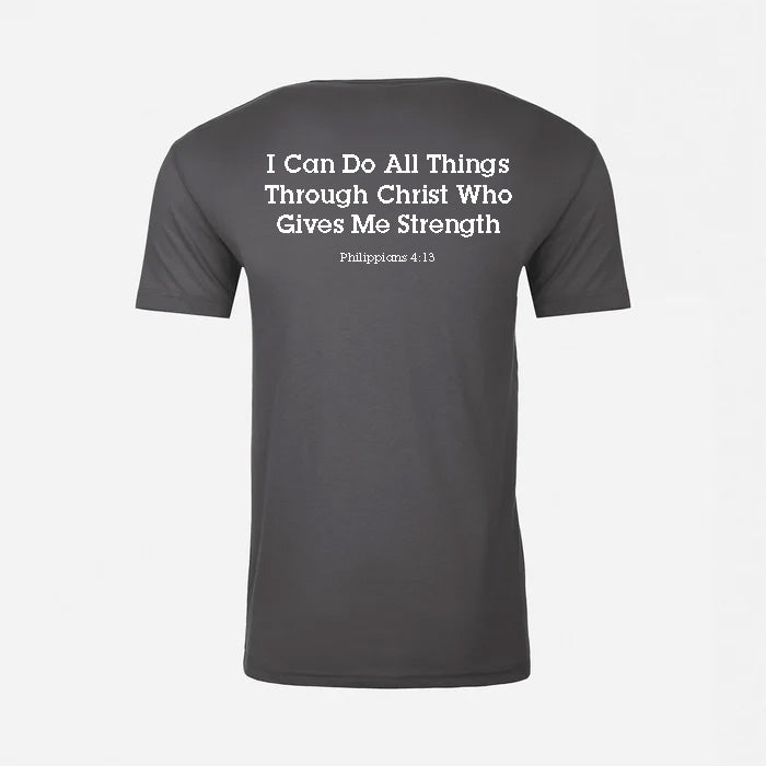 JJ Safety LLC Grey "Philippians 4:13" T-Shirt