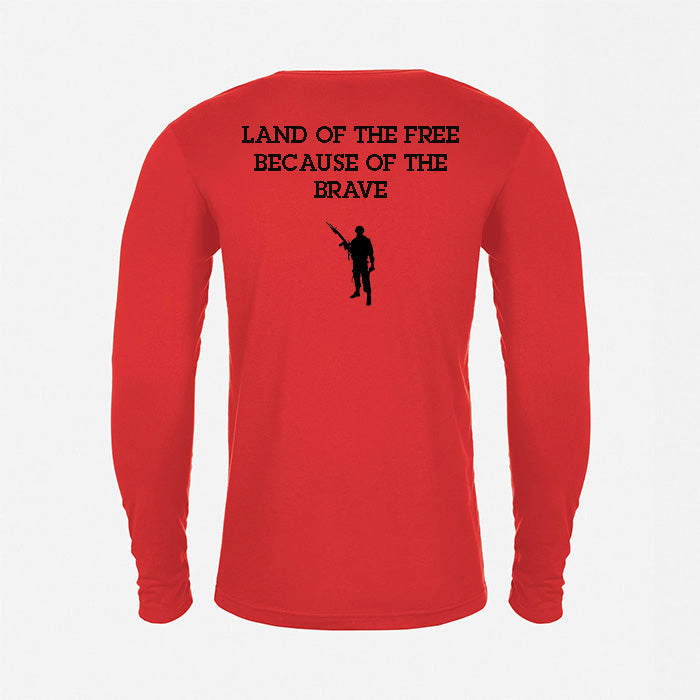 JJ Safety LLC Red Veteran's Long Sleeve