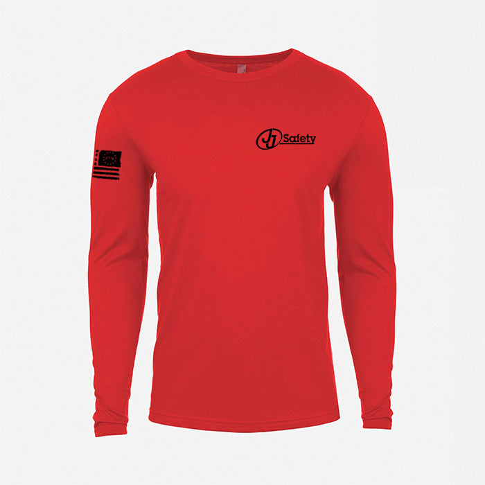 JJ Safety LLC Red Veteran's Long Sleeve
