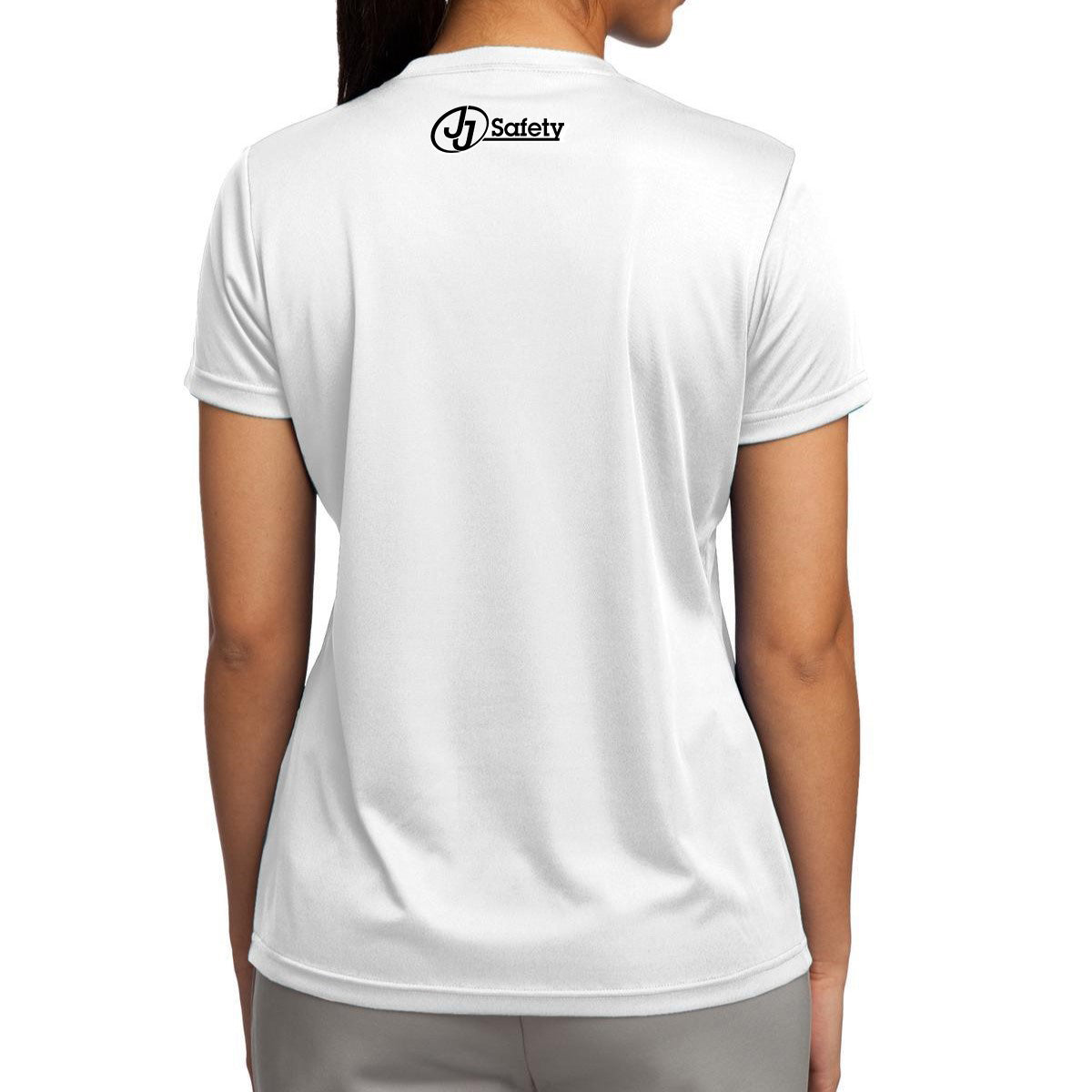 Women's White Athletic Short Sleeve