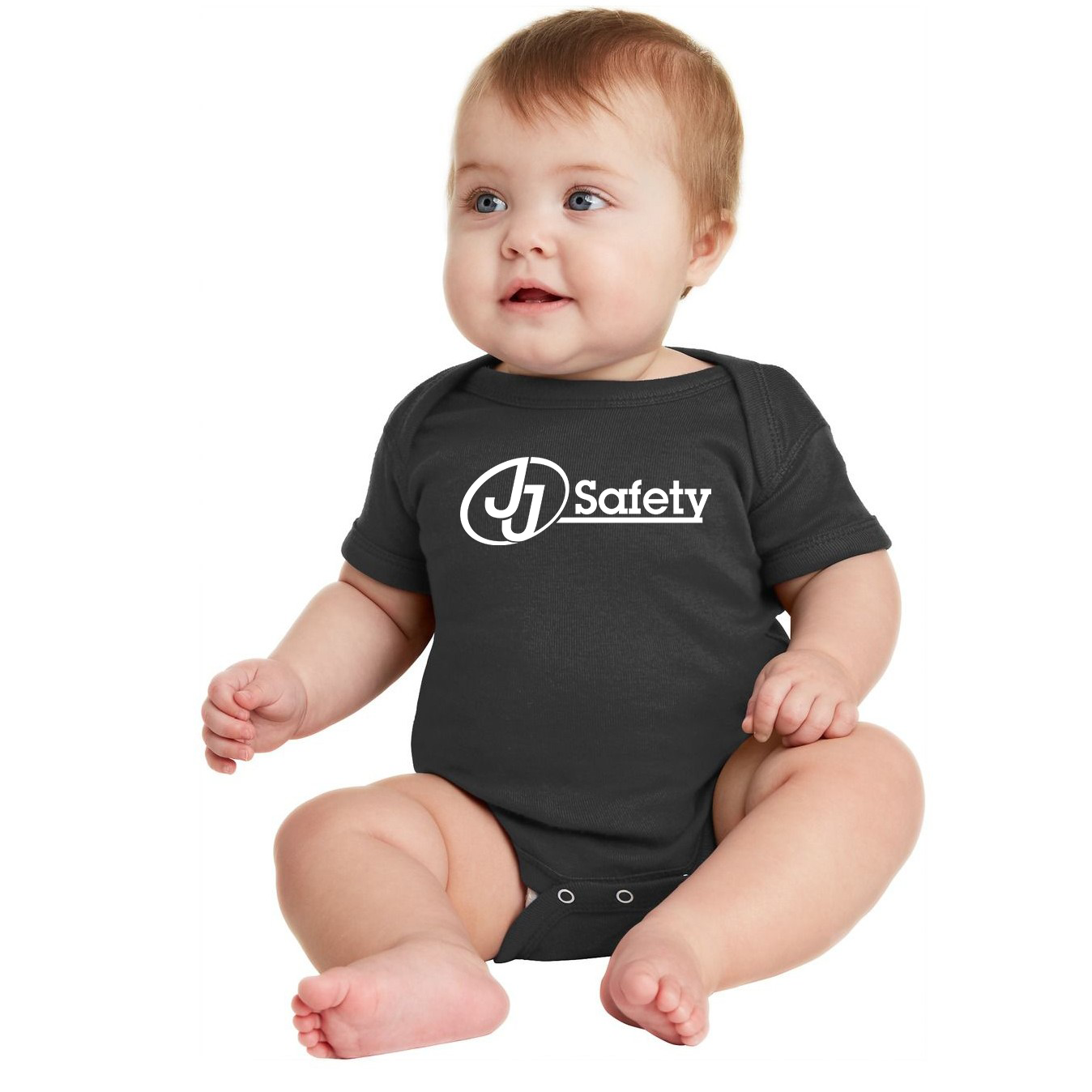 JJ Safety Black Infant Onesie