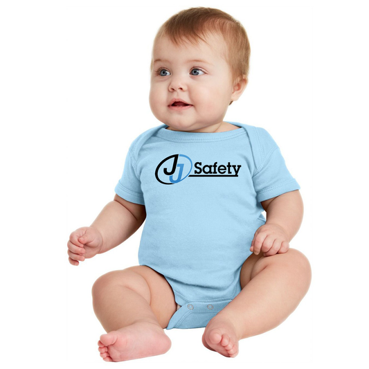 JJ Safety LLC Light Blue Infant Onesie