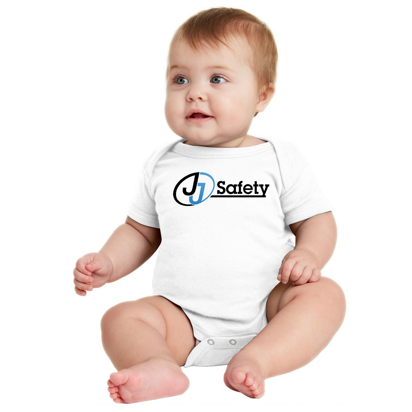 JJ Safety LLC White Infant Onesie