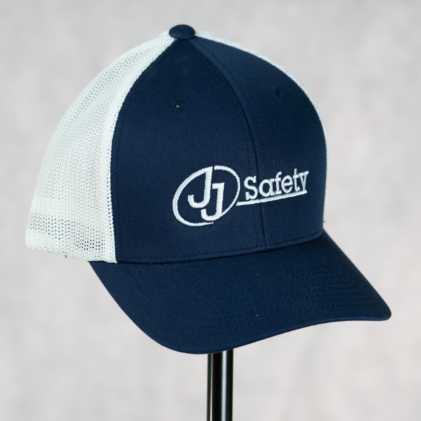 JJ Safety Blue and White Hat