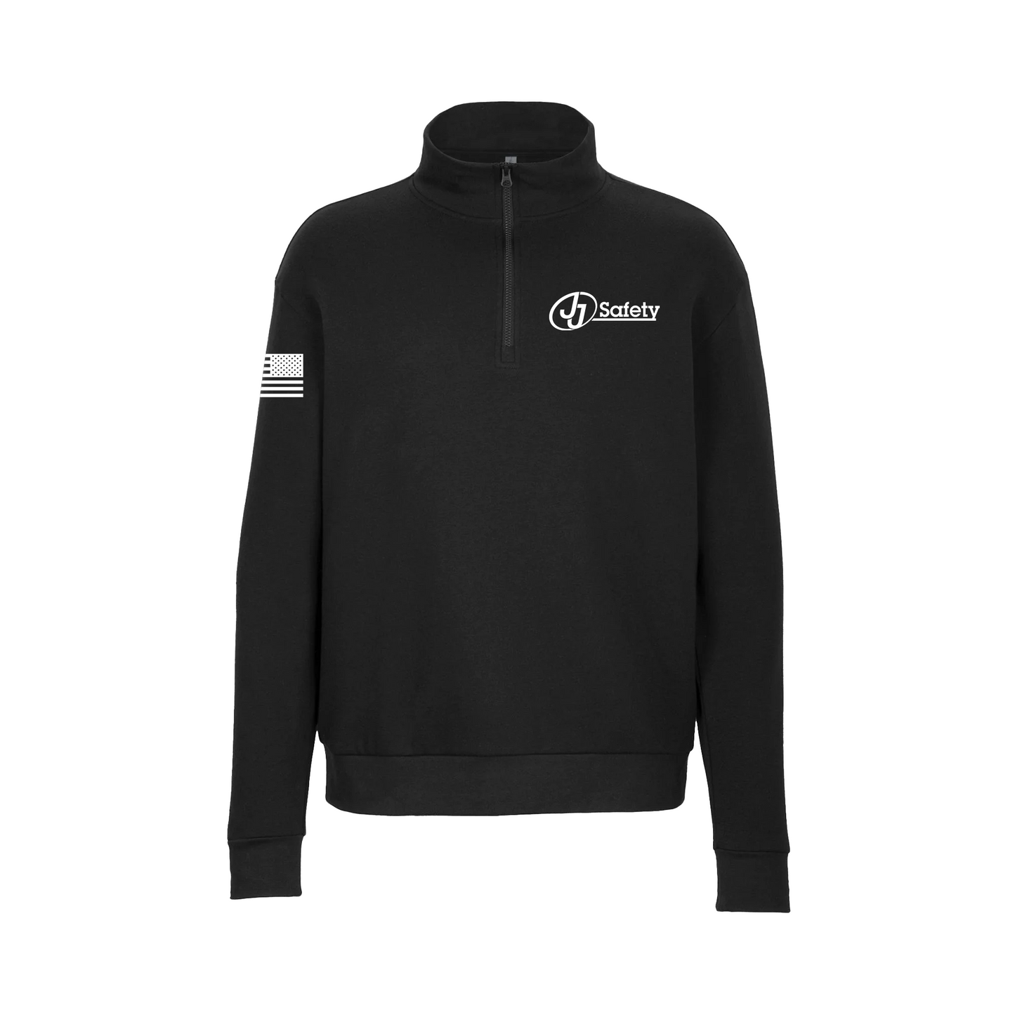 JJ Safety LLC Black Fleece Quarter Zip Up