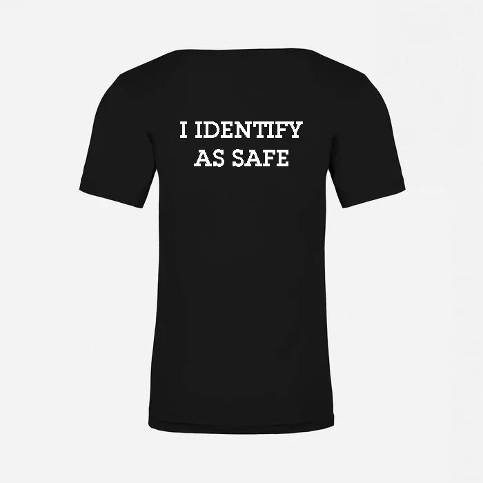 JJ Safety LLC Black "I Identify As Safe" T-Shirt