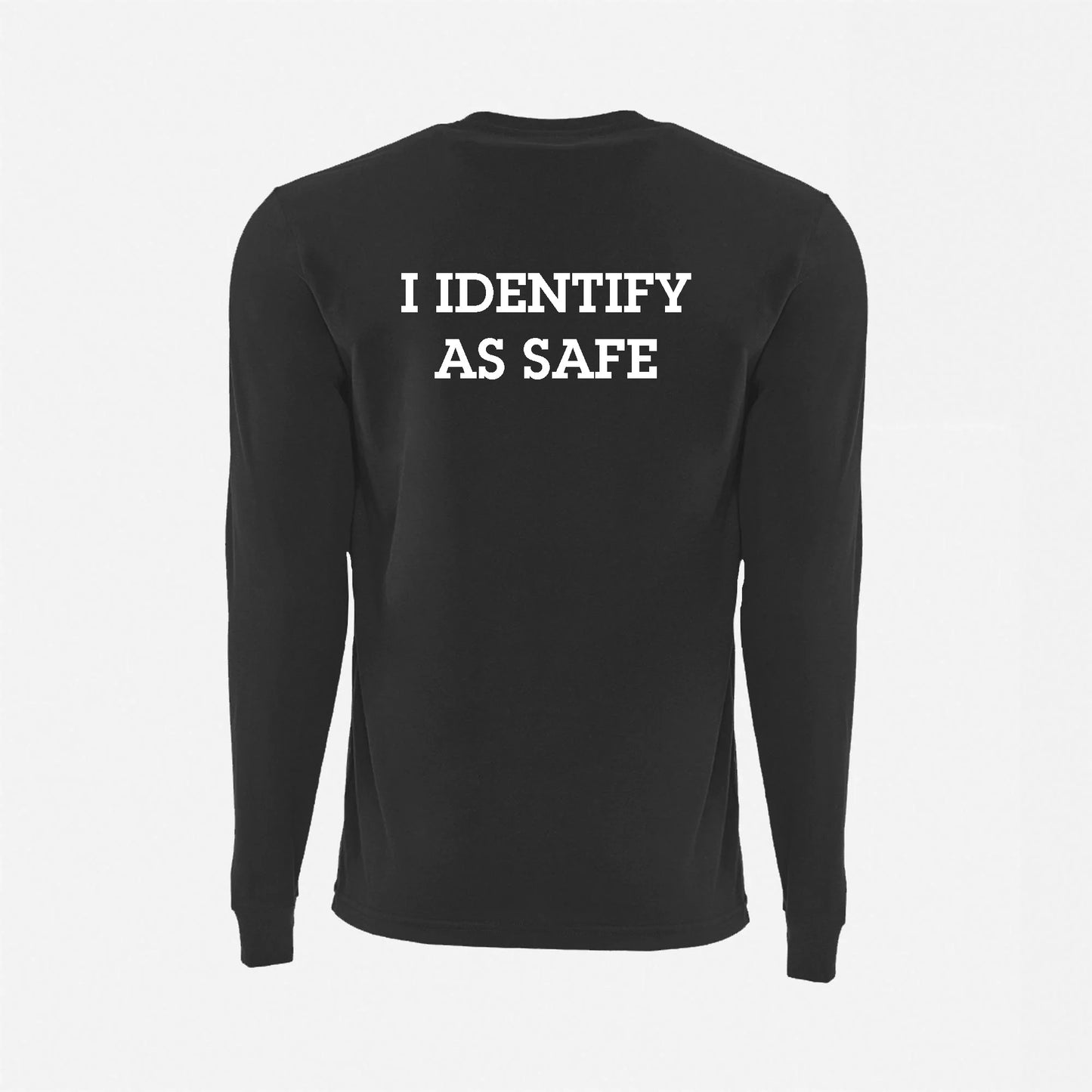 JJ Safety LLC Black "I Identify As Safe" Long Sleeve