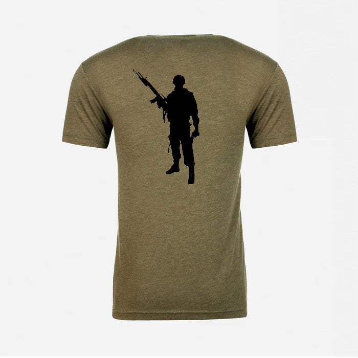 JJ Safety LLC Military Green Veteran's T-Shirt