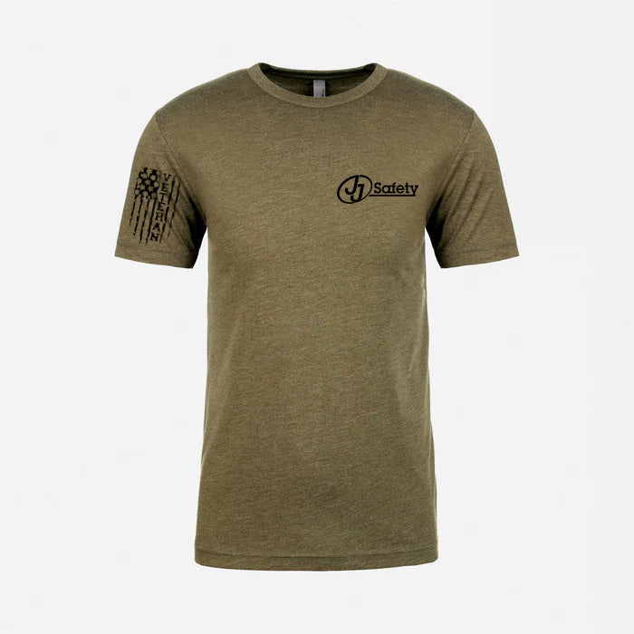 JJ Safety LLC Military Green Veteran's T-Shirt