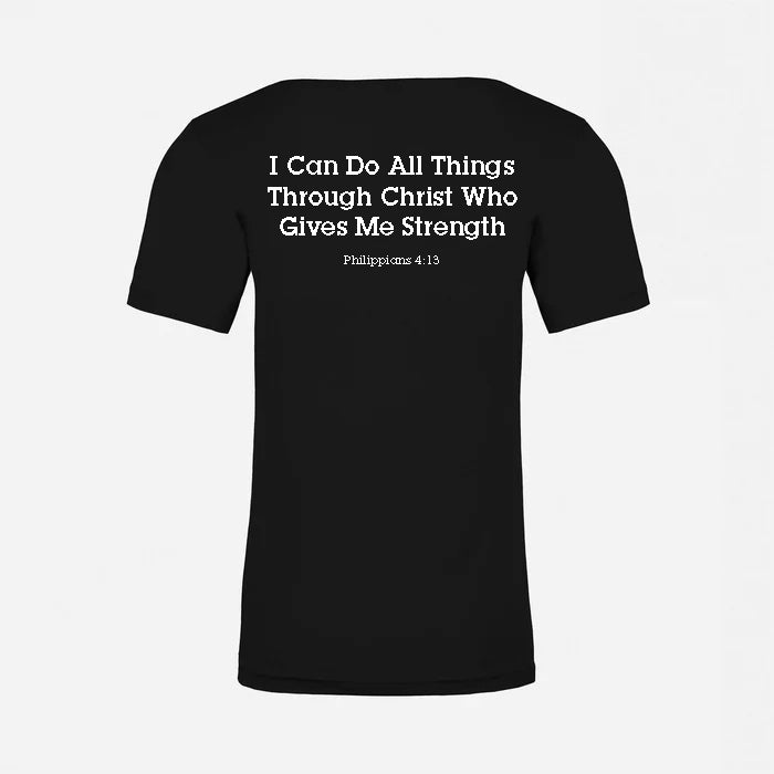 JJ Safety LLC Black "Philippians 4:13" T-Shirt