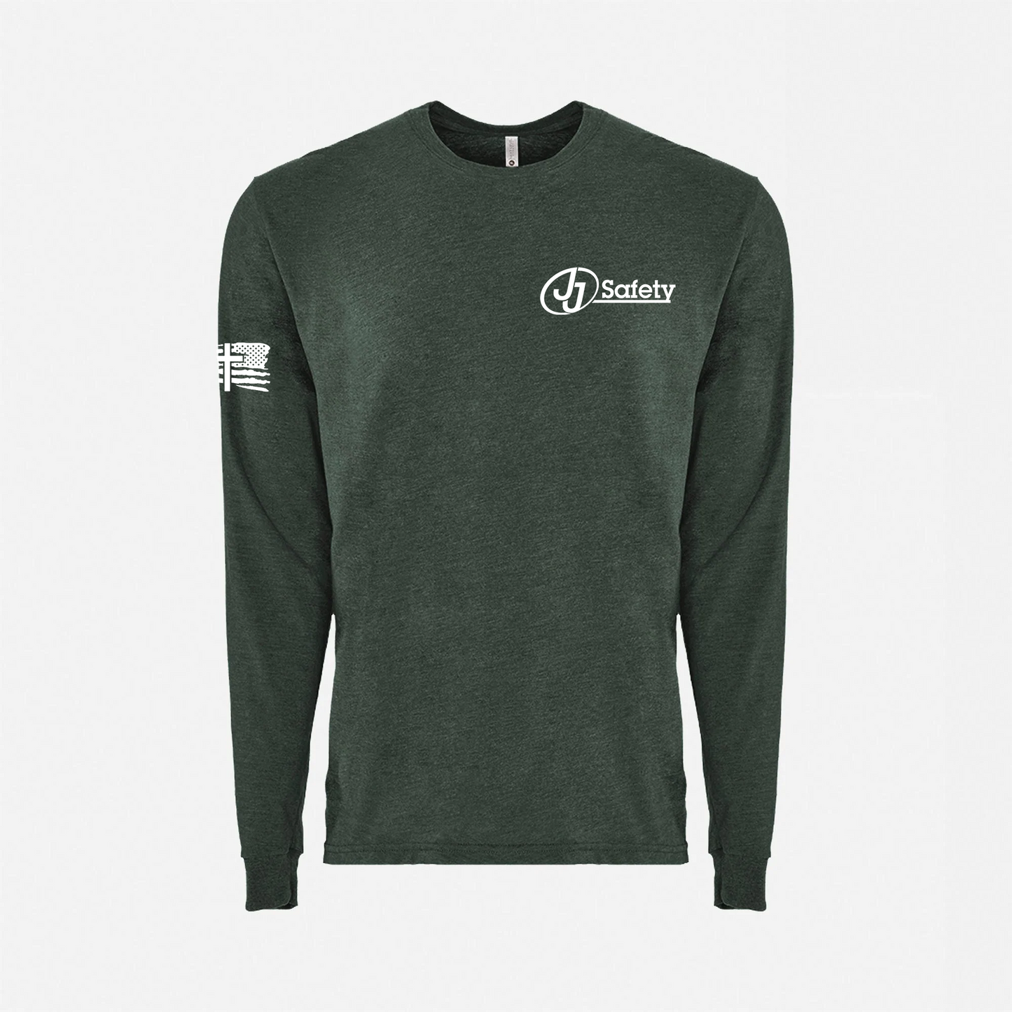 JJ Safety LLC Heather Green "Philippians 4:13" Long Sleeve