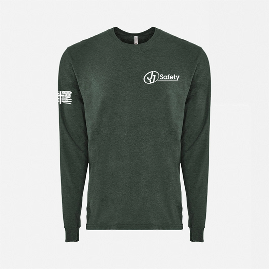 JJ Safety LLC Heather Green "Philippians 4:13" Long Sleeve