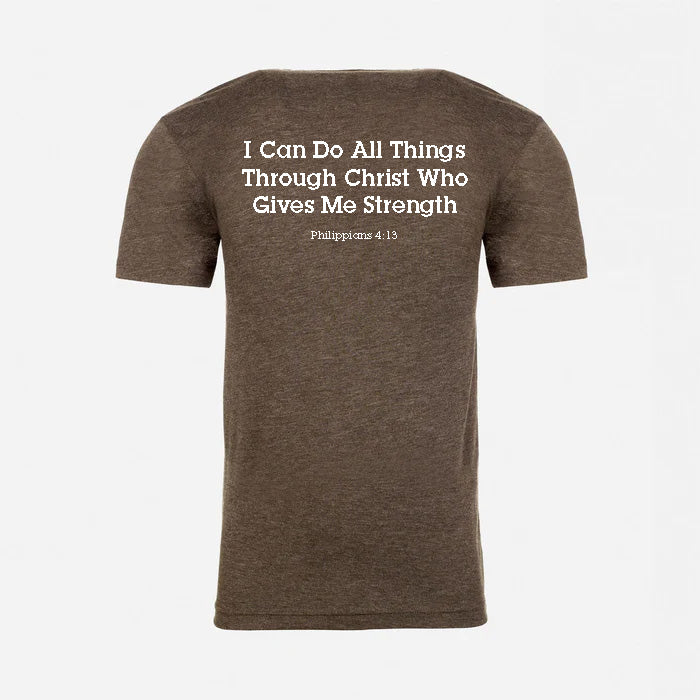 JJ Safety LLC Macchiato "Philippians 4:13" T-Shirt