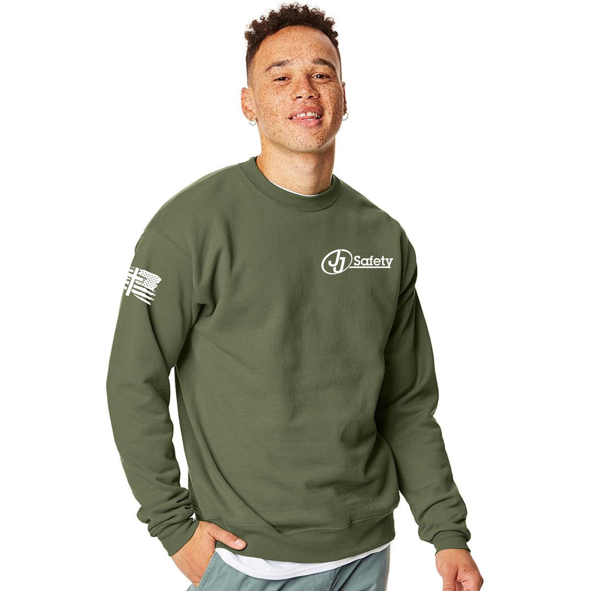 JJ Safety LLC Military Green "Philippians 4:13" Pull Over