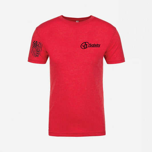 JJ Safety LLC Red Veteran's T-Shirt