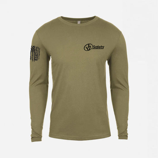 JJ Safety LLC Military Green Veteran's Long Sleeve