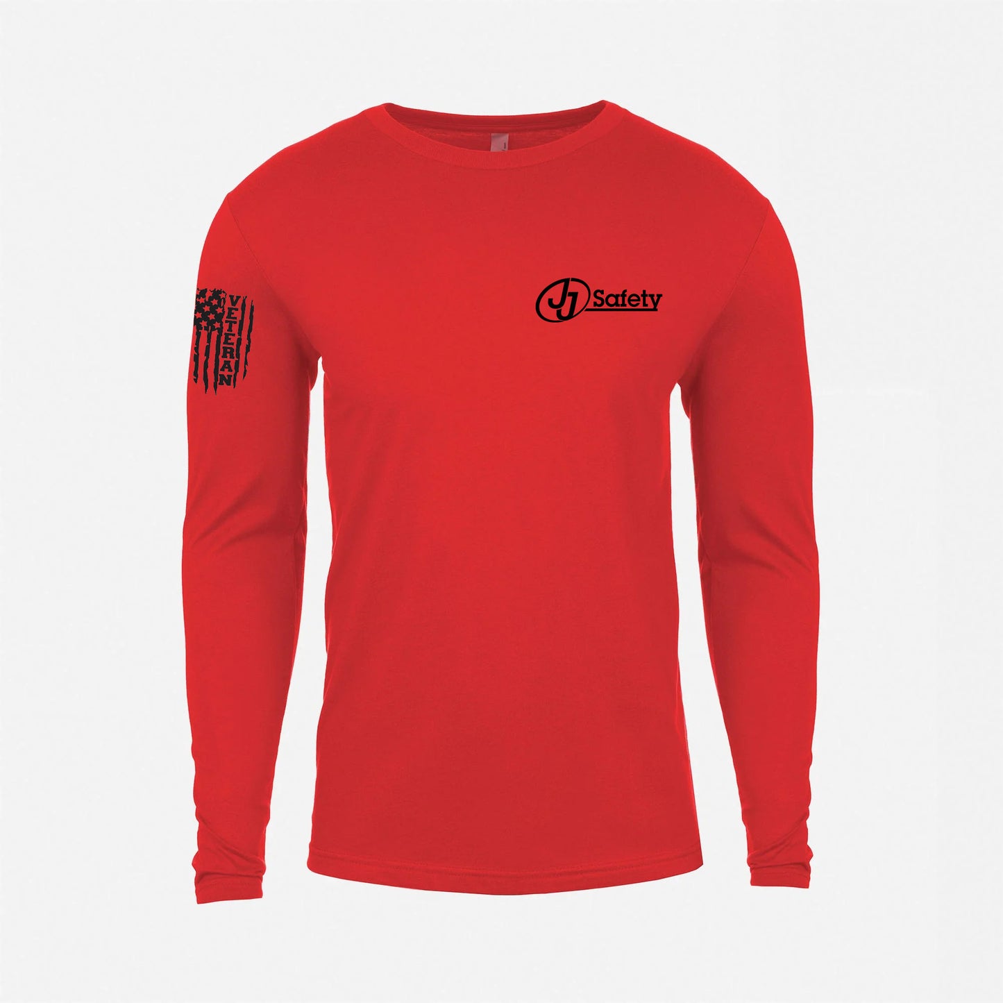 JJ Safety LLC Red Veteran's Long Sleeve